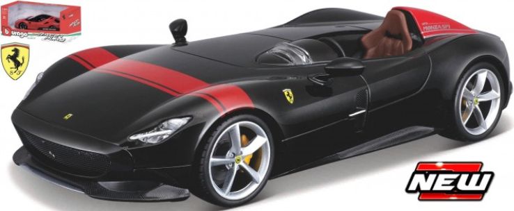 Ferrari Monza SP1 Black 1:24 Scale Diecast Model Car – Bburago