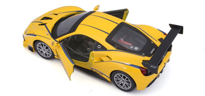 Ferrari 488 Challenge #25 Yellow 1:24 Scale Diecast Car – Bburago