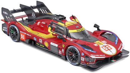 Ferrari Racing 499P AF Corse #51 Le Mans Hypercar 2025 1:24 Scale Diecast Car – Bburago