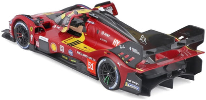 Ferrari Racing 499P AF Corse #51 Le Mans Hypercar 2025 1:24 Scale Diecast Car – Bburago