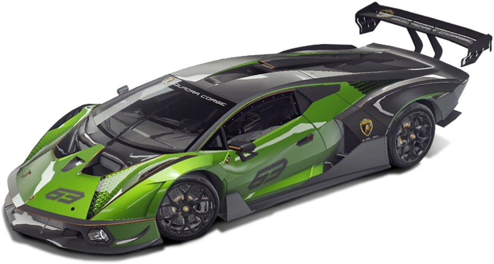 Lamborghini Essenza SCV12 Green/Black #63 1:24 Scale Diecast Model Car – Bburago