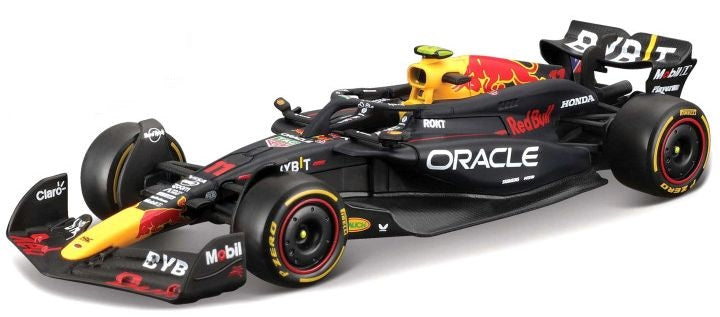 Oracle Red Bull Racing RB20 #11 F1 2024 Sergio Perez - 1:43 Scale Model Car (w/helmet)