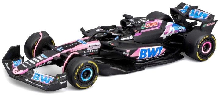 BWT Alpine F1 Team A524 #31 F1 2024 Esteban Ocon- 1:43 Scale Model Car (w/helmet)