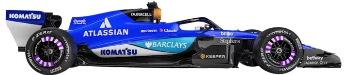Williams FW48 F1 2026 #23 Alex Albon w/Helmet 1:43 Scale Diecast Model Car – Bburago