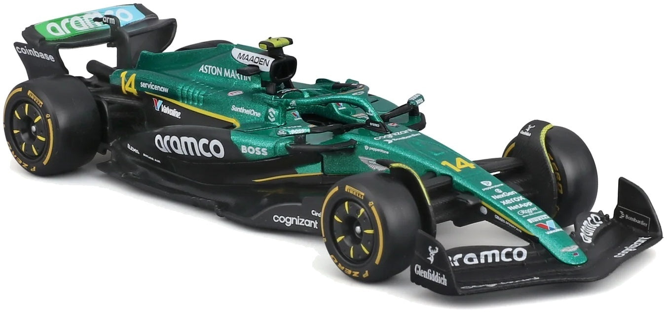 Aston Martin AMR 25 #14 F1 2025 Fernando Alonso 1:43 Scale Diecast Model Car – Bburago