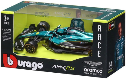 Aston Martin AMR 25 #18 F1 2025 Lance Stroll 1:43 Scale Diecast Model Car – Bburago