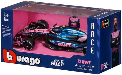 BWT Alpine A525 #43 F1 2025 Franco Colapinto 1:43 Scale Diecast Model Car – Bburago