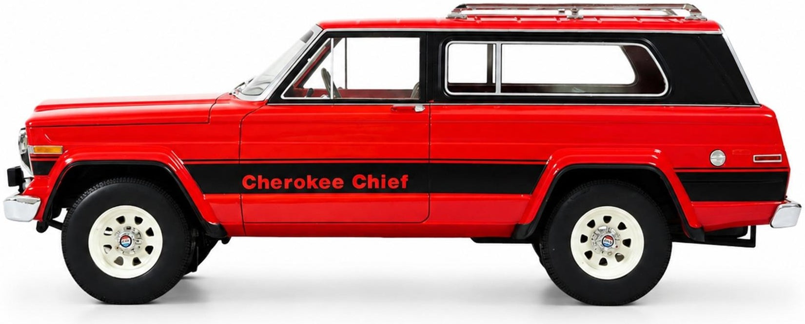 Jeep Cherokee Chief (SJ) Red 1980-1983 1:18 Scale Resin Car – Cult