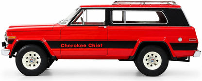Jeep Cherokee Chief (SJ) Red 1980-1983 1:18 Scale Resin Car – Cult