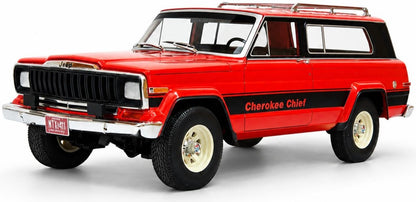 Jeep Cherokee Chief (SJ) Red 1980-1983 1:18 Scale Resin Car – Cult