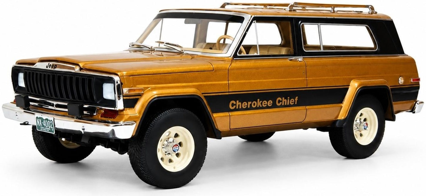 Jeep Cherokee Chief (SJ) Brown Metallic 1980-1983 1:18 Scale Resin Car – Cult