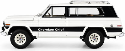 Jeep Cherokee Chief (SJ) White 1980-1983 1:18 Scale Resin Car – Cult