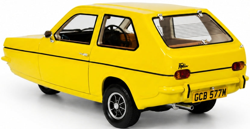 Reliant Robin Mk1 1973 Yellow UK Exclusive - Limited Edition 100pcs 1:18 Scale Resin Car – Cult