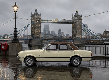 Ford Cortina Mk4 Diamond White RHD UK Special 100pcs Limited Edition 1:18 Scale Resin Car – Cult