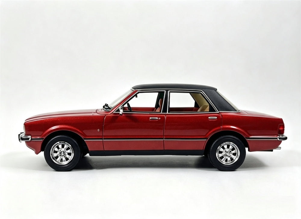 Ford Cortina Mk4 Jupiter Red RHD UK Special 100pcs Limited Edition 1:18 Scale Resin Car – Cult