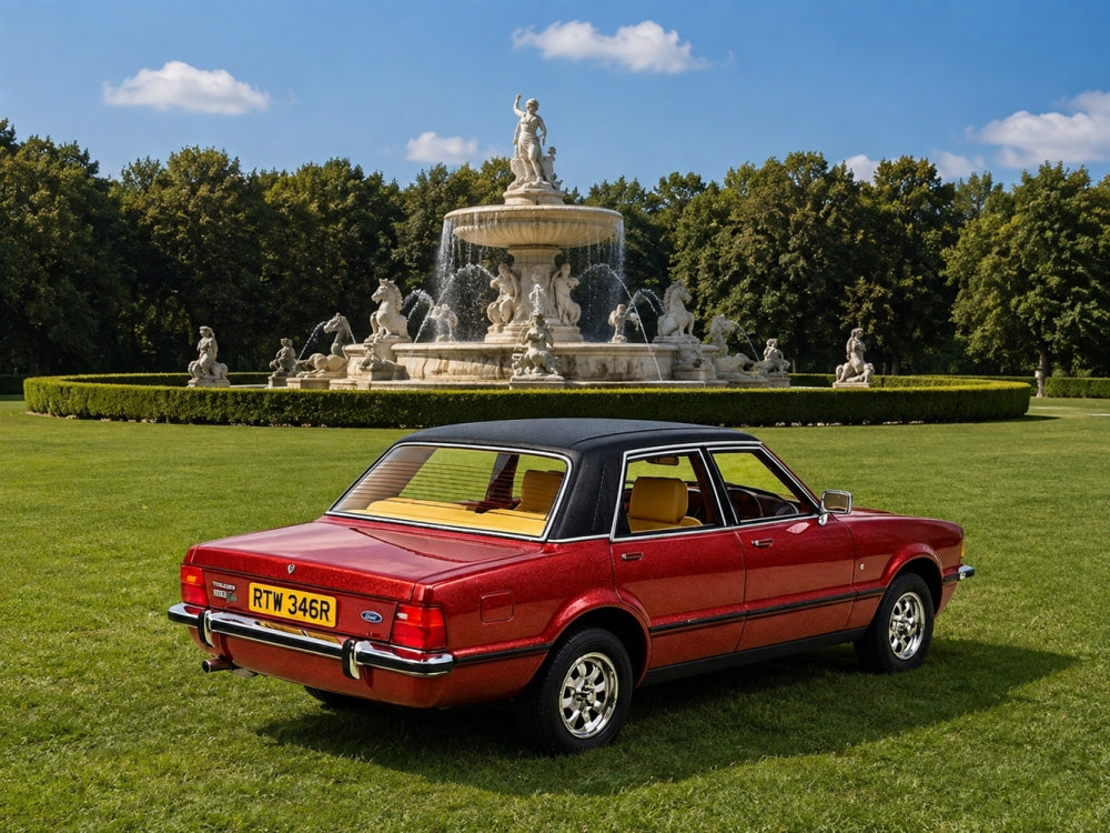 Ford Cortina Mk4 Jupiter Red RHD UK Special 100pcs Limited Edition 1:18 Scale Resin Car – Cult