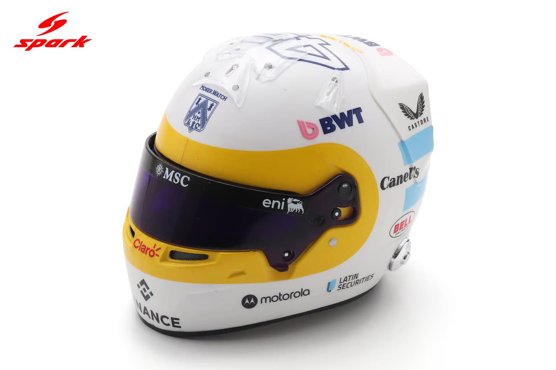 Franco Colapinto F1 US GP 2025 Helmet 1:5 Scale Resin Replica – Spark