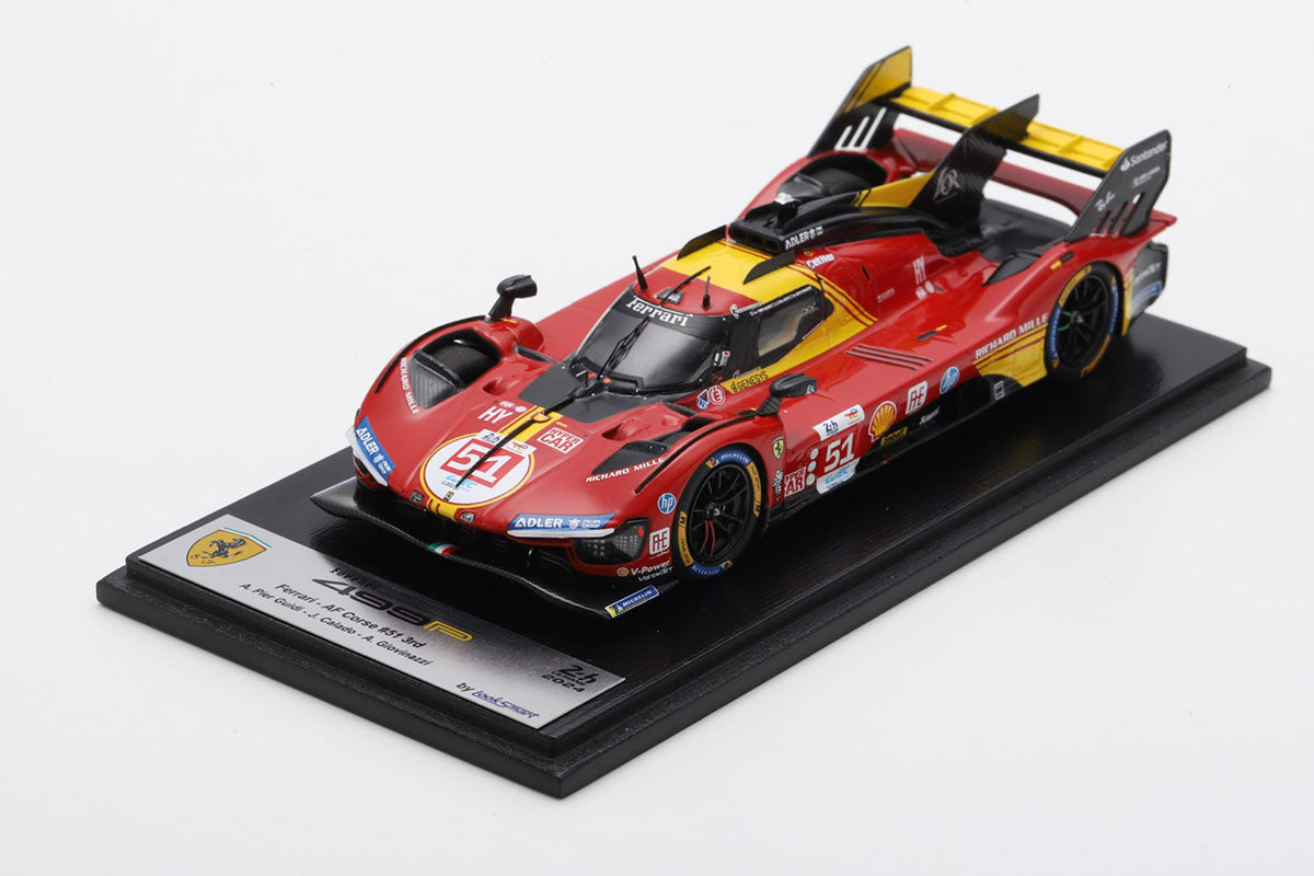Ferrari 499P #51 Ferrari AF Corse 3rd Le Mans 24H 2024 Guidi/Calado/Giovinazzi 1:43 Scale Looksmart Resin Model Car