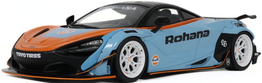 LB-Works 720S Orange and Blue 2017 1:18 Scale Resin Car – GT Spirit