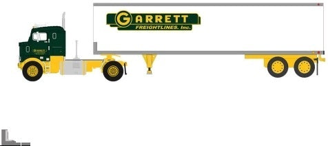 Kenworth Bullnose Green/Yellow 1950 Garrett Freightlines 1:64 Scale Diecast Truck – IXO