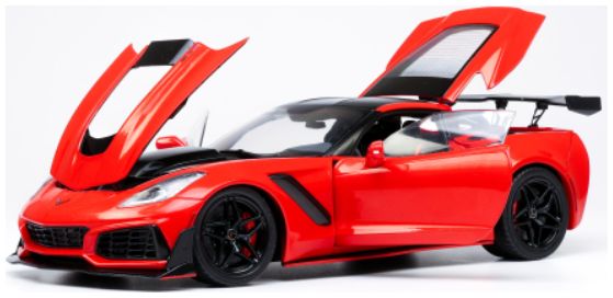Chevrolet Corvette C7 ZR1 Red 2019 1:18 Scale IXO Diecast Model Car