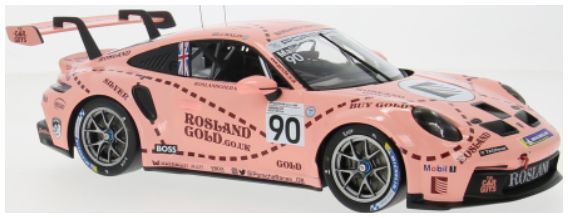 Porsche 911 GT3 Cup Porsche Cup Brands Hatch 2023 #90 J. Malin 1:18 Scale IXO Diecast Model Car