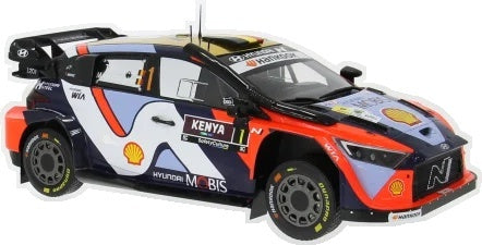 Hyundai i20 N Rally1 #1 Safari Rallye Kenya 2025 Neuville/Wydaeghe 1:18 Scale Diecast Car – IXO