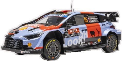 Hyundai i20 N Rally1 #16 Rally Kenya 2026 A.Fourmaux/A.Coria 1:18 Scale Diecast Car – IXO
