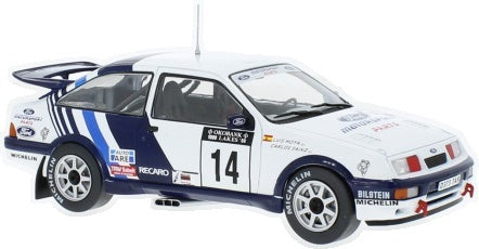 Ford Sierra RS Cosworth #14 1000 Lakes Rallye 1988 C.Sainz/L.Moya 1:24 Scale Diecast Car – IXO