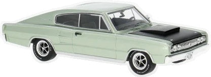 Dodge Charger Light Green 1967 1:43 Scale IXO Diecast Model Car