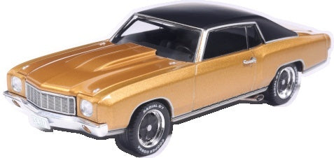 Chevrolet Monte Carlo Gold/Black 1971 1:43 Scale Diecast Car – IXO
