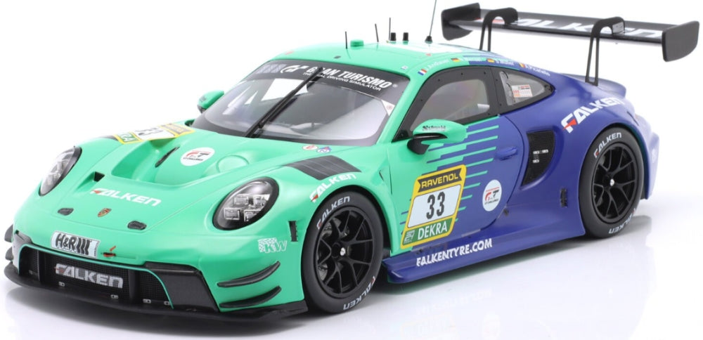 Porsche 911 GT3 R Falken Motorsports #33 24h Nurburgring 2025 1:18 Scale Diecast Car – IXO