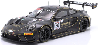 Porsche 911 GT3 R (992) Herberth Motorsport #91 24h Spa 2025 Bohn/Jefferies/Renauer 1:18 Scale Diecast Car – IXO
