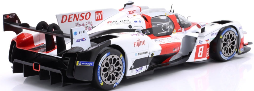 Toyota GR010 Hybrid Gazoo Racing #8 2nd 24h Le Mans 2023 Buemi/Hartley/Hirakawa 1:18 Scale Diecast Car – IXO