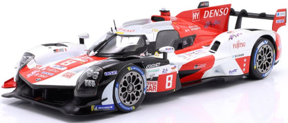 Toyota GR010 Hybrid Gazoo Racing #8 2nd 24h Le Mans 2023 Buemi/Hartley/Hirakawa 1:18 Scale Diecast Car – IXO