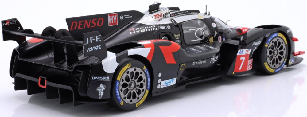 Toyota GR010 Hybrid Gazoo Racing 24h Le Mans 2024 2nd #7 Lopez/Kobayashi/de Vries 1:18 Scale Diecast Model Car – IXO