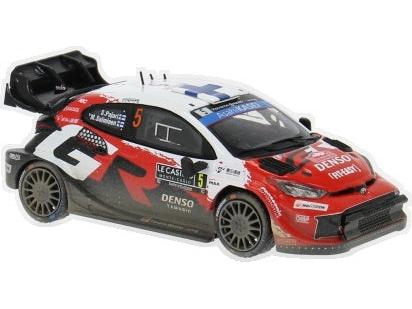 Coche en miniatura a escala 1:43 de Toyota GR Yaris Rally1 Rallye Monte Carlo 2026 #5 S.Pajari/M.Salminen de IXO