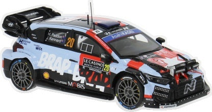 Hyundai i20 N Rally1 Rallye Monte Carlo 2026 20 H.Paddon/J.Kennard Voiture Miniature IXO en Métal Moulé sous Pression à l'échelle 1:43