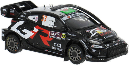 Toyota GR Yaris Rally1 Safari Rallye Kenya 2025 #33 E.Evans/S.Martin Miniature IXO en métal moulé sous pression à l'échelle 1:43