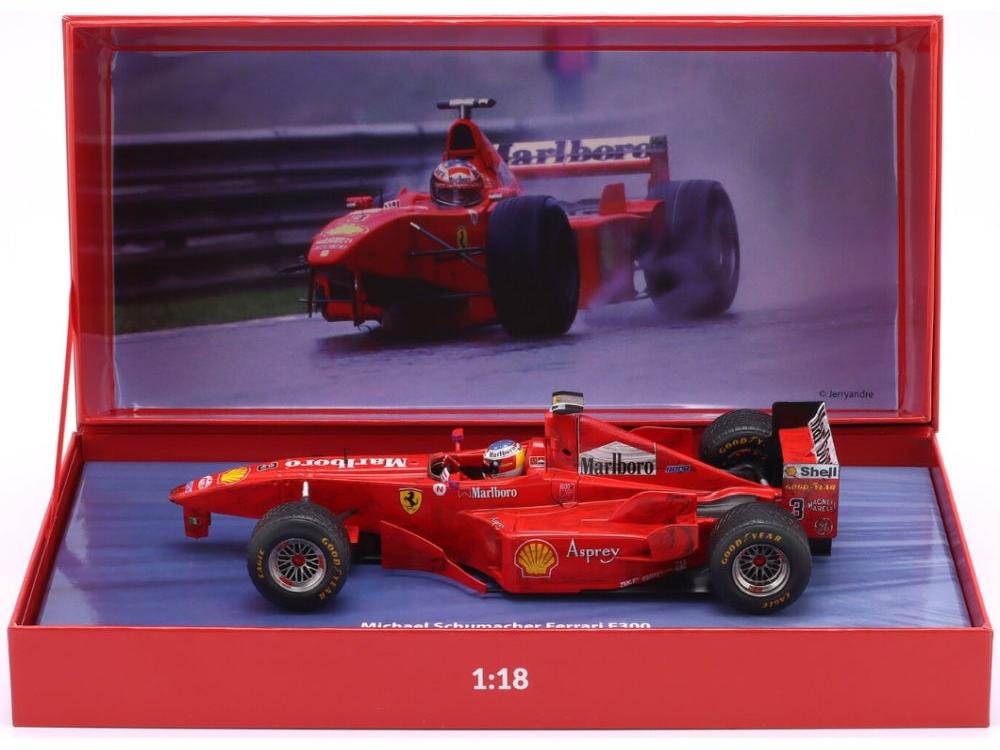 Ferrari F300 3-Wheeler F1 Belgian GP 1998 #3 Michael Schumacher 1:18 Scale Diecast Model Car – Werk83
