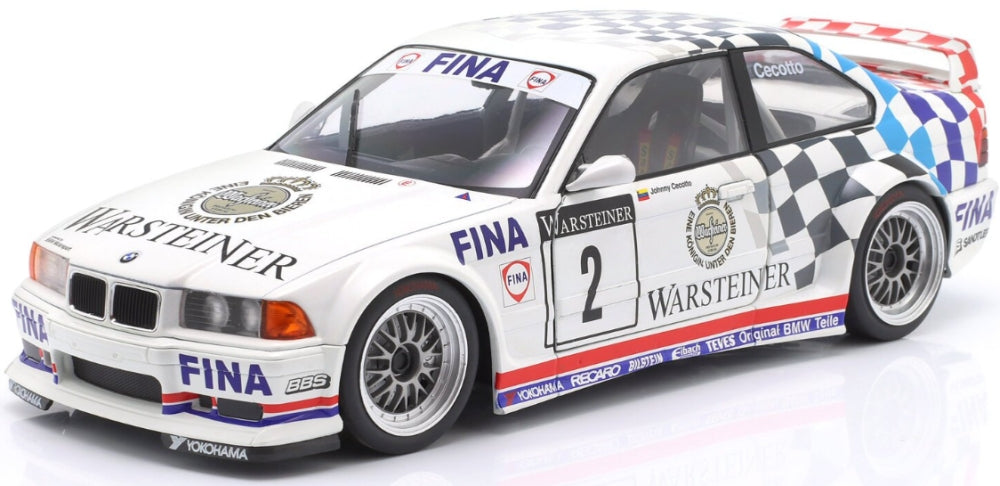 BMW M3 E36 GTR #2 ADAC GT Cup Champion 1993 Johnny Cecotto 1:18 Scale Diecast Model Car – Werk83
