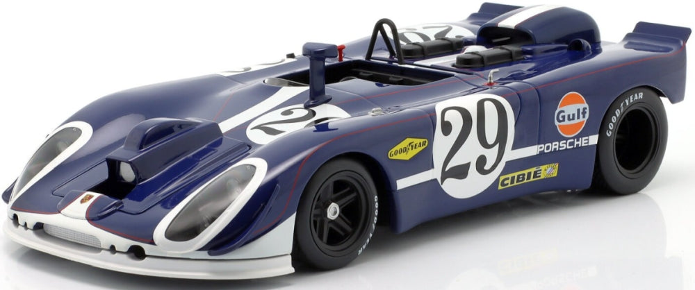 Porsche 908/02 Camera Car #29 9th 24h Le Mans 1970 Linge Williams 1:18 Scale Diecast Car – Werk83