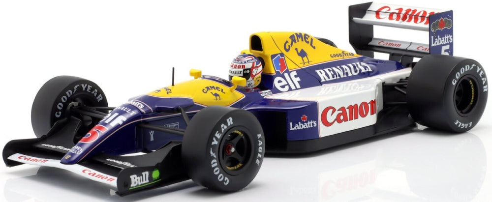 Williams FW14B #5 F1 World Champion 1992 Nigel Mansell 1:18 Scale Diecast Car – Werk83