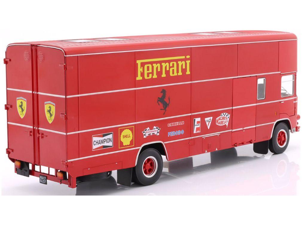 OM Fiat 150 Rolfo Scuderia Ferrari Race Car Transporter of The 70s 24h Le Mans 1:18 Scale Diecast Model Truck – Werk83