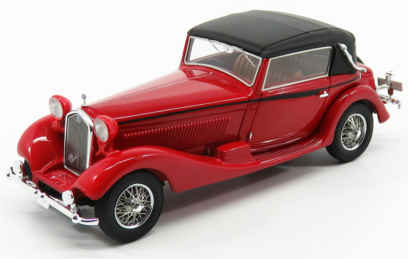 Alfa Romeo 6C 1750 GTC Castagna 1931 Red/Black 1:43 Scale Kess Resin Model