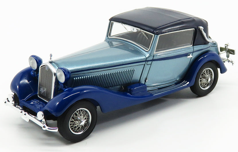 Alfa Romeo 6C 1750 GTC Castagna 1931 Blue/Black 1:43 Scale Kess Resin Model