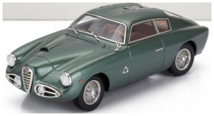 Alfa Romeo 1900C SS sn01840 Zagato Coupe 1957 Green Metallic 1:43 Scale Kess Resin Model