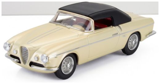 Alfa Romeo 1900C SS Ghia Aigle Gold Metallic/Black Cabrio Closed 1955 sn01959 1:43 Scale Kess Resin Model