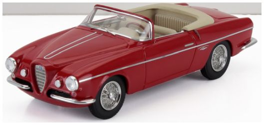 Alfa Romeo 1900C SS sn01959 Ghia Aigle Red Cabriolet Open 1955 1:43 Scale Kess Resin Model