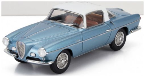 Alfa Romeo SZ 1900 Ghia SS Aigle Blue White Lugano Coupe 1957 sn02055 1:43 Scale Kess Resin Model